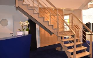 escalier quart tournant